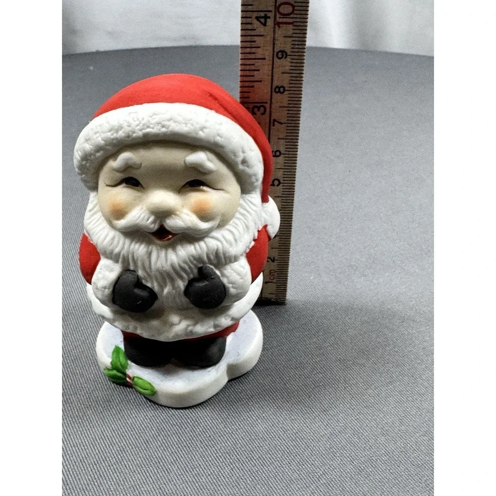 Vintage Santa‎ Claus Ceramic Figurine 3 1/2